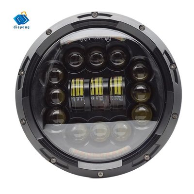 【熱賣精選】 7英寸摩托車LED大燈，帶轉向燈暈DRL，適用於Lada Niva Jeep Suzuki Samurai