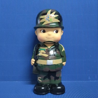 [ 三集 ] 公仔 高雄ART GO GO 2005歡樂衛武營 陸軍丘比 高約:20公分 材質:塑膠 Aa