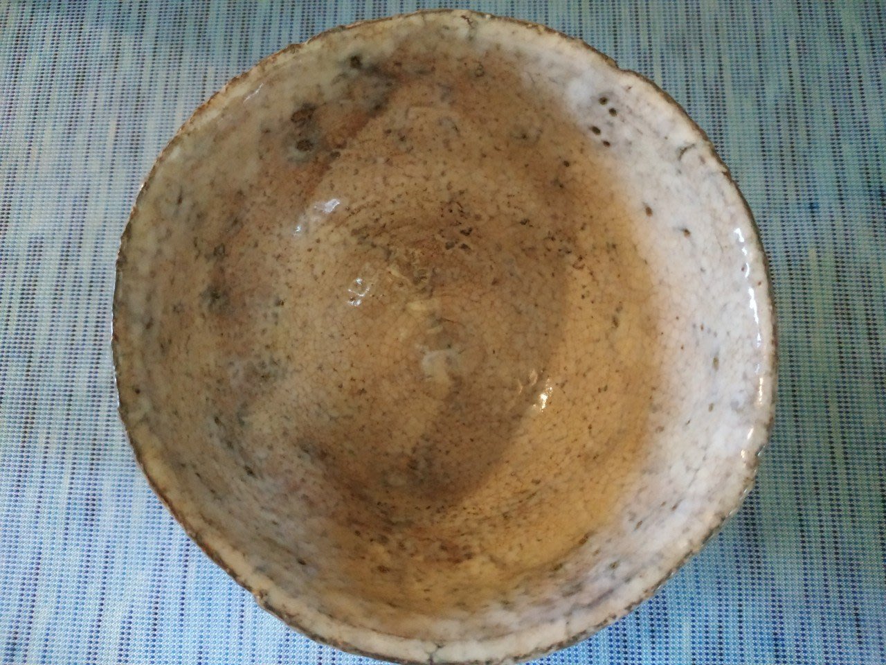 日本名家天寵山窯7代目兼田三左衛門製有落款萩燒茶碗(免運費