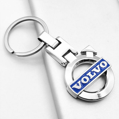 ??半價促銷汽車配件鑰匙圈雙面沃爾沃標誌商務金屬鑰匙扣適用Volvo- XC90 C70 V50 V60 V70 V90（滿599免運）