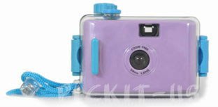 紫色 韓版防水相機 AQUA PIX 多次性水陸兩用 28mm超廣角 LOMO 潛水相機 海灘衝浪浮潛浮淺游泳池 泡溫泉