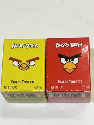 憤怒鳥 香水 Angry Birds 小香水 5ml 迷你香水 黃鳥  紅鳥 雷射貼紙 台灣製 約會秘密武器