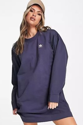 代購adidas Originals fabric clash sweater dre圓領寬鬆個性風休閒洋裝UK4-14