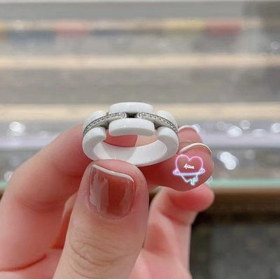 【SUNNY 精品】 CHANEL 香奈兒 ultra白陶瓷戒指