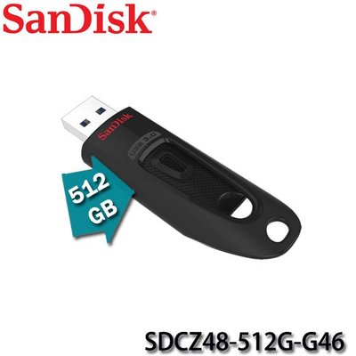 【MR3C】含稅公司貨 SanDisk 512GB Ultra CZ48 512G USB 隨身碟