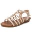 EmmaShop艾購物-韓國同步上新-夏天必備細帶魚骨涼鞋/羅馬鞋/平底鞋/大尺碼到42號