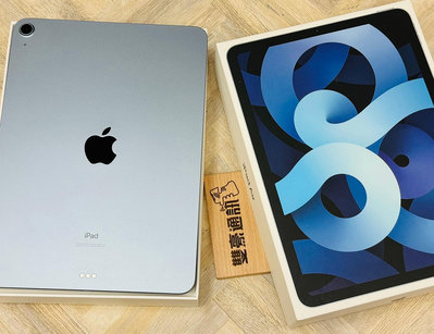 iPad Air 4 64G WiFi版 藍 電池84% 循環177次 無盒裝有配件
