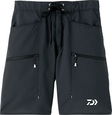【欣の店】DAIWA DP-8606 （撥水ドライハーフショーツ）釣魚休閒褲黑色 3L （建議體型80kg以下）