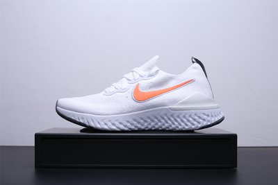 Nike Epic React Flyknit 2 編織 白橙 休閒運動慢跑鞋 男鞋 CI6401-100