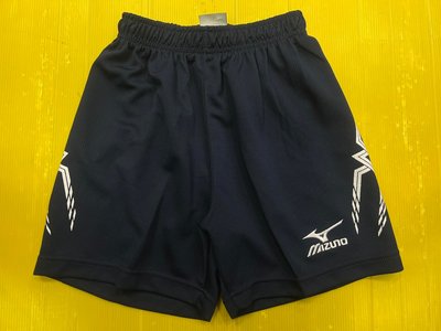 MIZUNO美津濃 女版 運動系列 排球褲 短褲 針織 有邊條 (短版) 舊標 V2TB3C1014 深藍 現貨