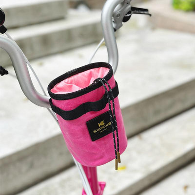 自行車配件扶搖HK適用brompton小布折疊自行車配件復古抽繩防水水壺包車頭包