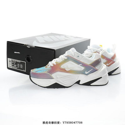 Nike M2K Tekno Ess SP “白彩虹PVC鐳射”時尚潮流老爹鞋慢跑鞋　BV0074-018　女鞋[飛凡男鞋]