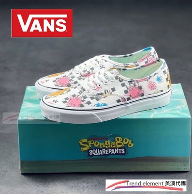 Vans Authentic x SpongeBob 海綿寶寶 聯名 卡通 限量 低筒 帆布 滑板鞋 ~T/E代購~