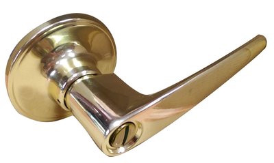 廣安水平鎖 LH701 水平鎖 鎖閂長度60mm 金色(無鑰匙) 板手鎖 管型 水平把手 浴廁鎖 浴室鎖 廁所門專用