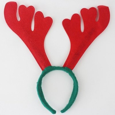 聖誕鹿角頭箍 聖誕髮箍 鹿角髮夾 鹿角頭飾(標準型)/一包10個入{促30}可愛麋鹿角 聖誕頭圈~3909B