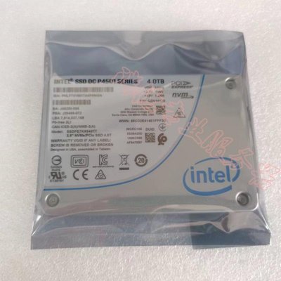 INTEL P4501  4.0TB SSD硬碟 U2 NVME SSDPE7KX040T7 保一年送卡