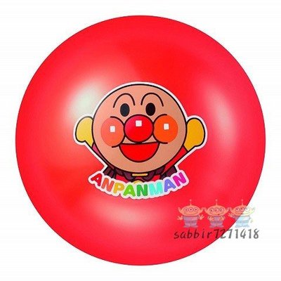 日本正版 塑膠皮球彈力球6號 紅 麵包超人 小皮球 塑膠皮球 玩具 彈力球 玩具球 兒童玩具 19030500005