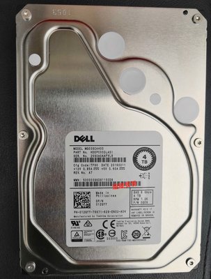 Dell/戴爾4T 3.5寸 SAS 7.2K 6GB伺服器硬碟 MG03SCA400