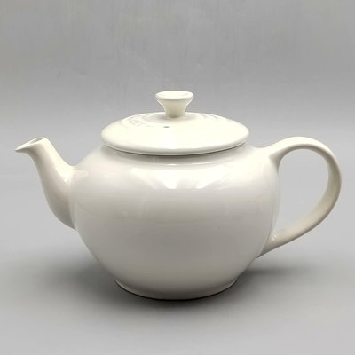 回流精品瓷器法國Le Creuset酷彩炻瓷茶壺泡茶咖啡壺