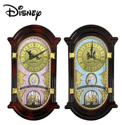 迪士尼 復古掛鐘 指針時鐘 擺鐘 古董鐘 掛鐘 壁鐘 時鐘 長髮公主 冰雪奇緣 艾莎 安娜 887191 887207