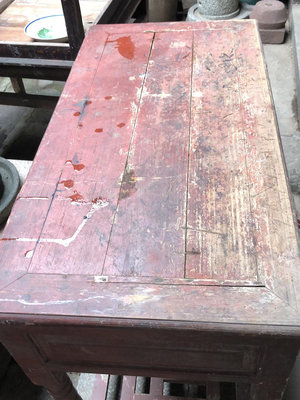 【二手】民國書桌一張2 古董 古玩 收藏 【同福客棧】-1813