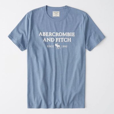 A&F Abercrombie & Fitch LOGO麋鹿短袖T恤 175-123-0096-020 HCO AF