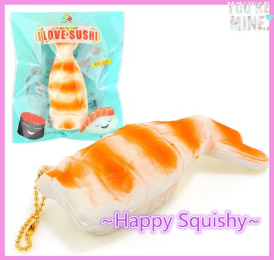 ~Happy Squishy~  超漂亮 最新款 明蝦壽司君 Squishy /軟軟/減壓玩具(精美包裝)