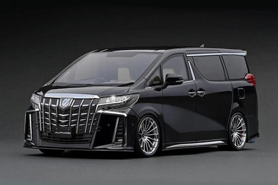 1/18 豐田Alphard 七人車(H30W) Executive Lounge S黑色樹脂模型