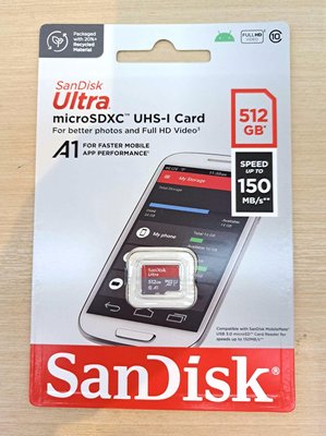 現貨開發票 新款150MB/s SanDisk Ultra microSD 512GB TF 記憶卡