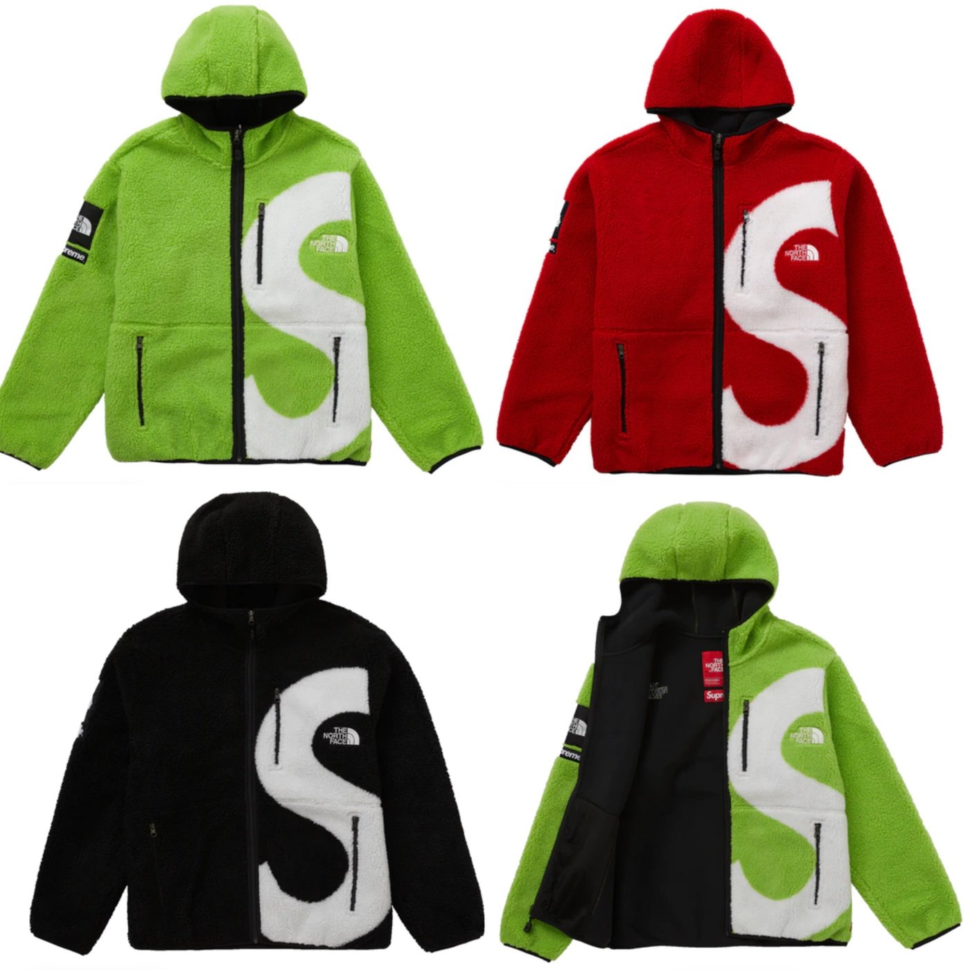 Supreme The North Face S Logo Fleece Jacket 毛毛連帽外套。太陽選物