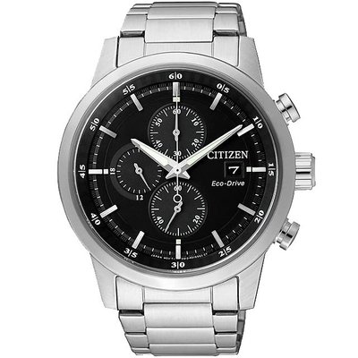 【金台鐘錶】CITIZEN 星辰手錶 光動能 男錶 三眼功能 不鏽鋼錶帶 CA0610-52E