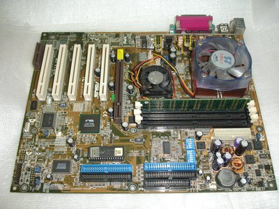 【電腦零件補給站 】華碩A7V133 SDRAM主機板 + AMD Athlon XP 1700+CPU含風扇整套