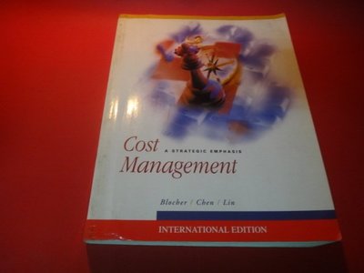 【愛悅二手書坊 07-45】COST MANAGEMENT McGraw-Hill International Edit