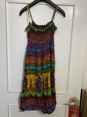 夏威夷 海島 海邊 洋裝 渲染 tie dye s號