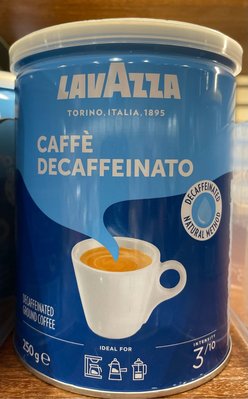 12/31前 義大利 LAVAZZA 藍牌 低咖啡因咖啡粉 250G 到期日:2024/4/30