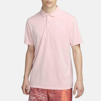 【NIKE 耐吉】 Court Dri-FIT 男裝短袖POLO衫 粉色 DH0858-686 尺寸:L