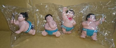 絕版收藏 DAIKIN 大金寶寶 大金公仔 大金娃娃 橫綱寶寶 塑膠玩具 (一組4款)