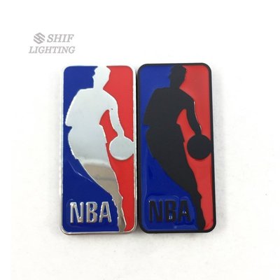1 x 金屬NBA籃球KOBE Jordon Basketball個性改裝車標車尾車身車貼車標尾標籃球徽標隨意貼