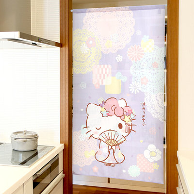 Hello Kitty 和風門簾 輕鬆改變居家風格 裝飾 日本製正版 150x85cm
