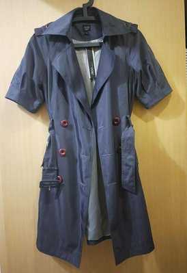 全新iROO灰色短袖大衣外套