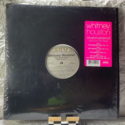 惠妮休士頓-你們在看三小12”二手雙碟混音單曲黑膠(美國高音質盤）Whitney Houston - Whatchulookinat Dance Remix