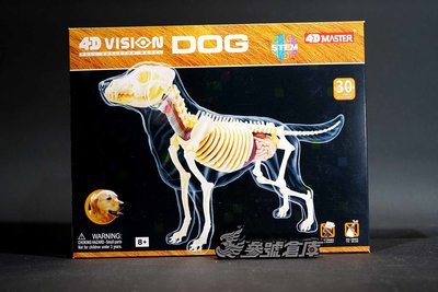 (參號倉庫) 現貨 青島 AOSHIMA 立體拼圖 4D VISION 動物解剖 No.12 犬解剖 狗 半剖 教材
