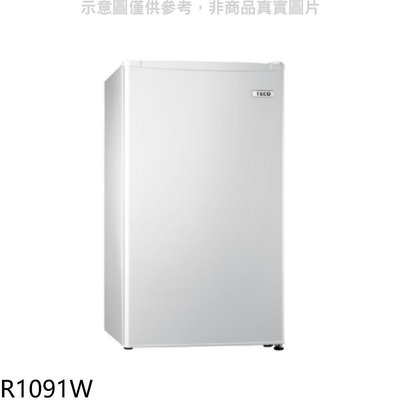 《可議價》東元【R1091W】99公升單門冰箱珍珠白