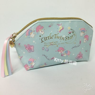 [Kitty 旅遊趣] Kikilala 筆袋 雙子星 化妝包 收納包 萬用包 旅行收納包