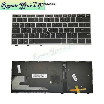 電腦零件HP惠普 730 G5 735 G5 830 G5 836 G5 HSN-I12C i30C 鍵盤 背光筆電配件