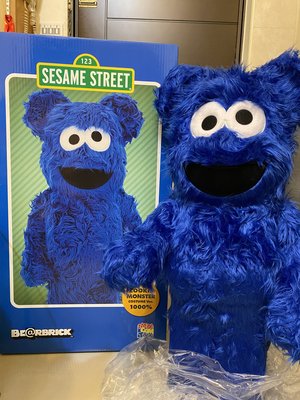 現貨 Be@rbrick Bearbrick Cookie Monster 餅乾怪獸 1000%