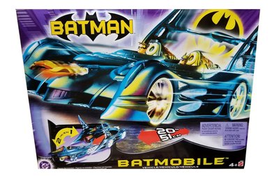 金錢貓雜貨 全新 Mattel 50公分 Batman 蝙蝠俠 2合1 Batmobile  蝙蝠車 蝙蝠快艇