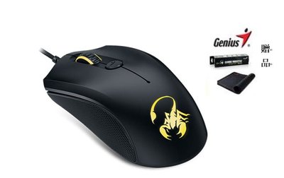 (特惠價) / 可調式DPI電競滑鼠Genius Scorpion GX Gaming M6-400(附贈電競鼠墊)