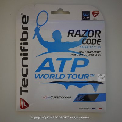 【威盛國際】TECNIFIBRE 網球線 Razor Code 17 (Tipsarevic使用款)