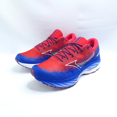 Mizuno WAVE RIDER USA 男慢跑鞋 J1GC235204 紅藍白【iSport愛運動】